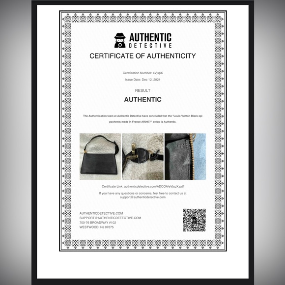Louis Vuitton Black Epi Pochette Accessories - Picture 16 of 16